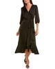 Sam Edelman Fluid Satin Faux Wrap Dress