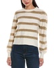 herringbone cashmere-blend sweater