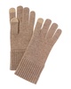 cashmere knit shaker rib cuff cashmere tech gloves