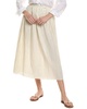 rezza linen-blend midi skirt