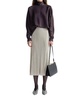 mossy mid-length skirt in ivory