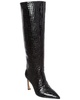 kyra 85 patent croc-embossed leather knee-high boot