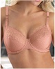 three parts full cup bra in bulles rosees