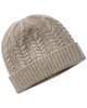 new cable cuffed cashmere hat