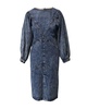udrea denim midi dress in blue cotton