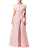 open silk gown