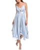 BCBGMAXAZRIA Crimped Satin Cocktail Dress