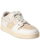 low mix leather & suede sneaker
