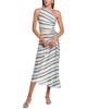 carolyn linen-blend midi dress