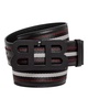 6232392 mirror b reversible leather striped/black belt