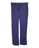 slim kick pants in navy blue polyamide