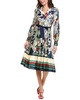 pleated shirtdress