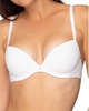 coque padded balcony bra in white