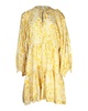 marigold leo madison dress in yellow viscose
