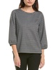 3/4-puff sleeve blouse