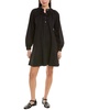 shirred mini dress