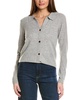 collared dress cashmere cardigan