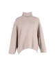 toteme turtleneck sweater in beige wool