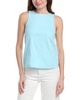 racerneck linen-blend shell