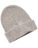 cashmere rib double foldover cuff slouchy cashmere beanie