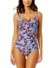 retro twist underwire one-piece