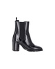 deline ankle boots in black leather
