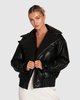 love drunk leather bomber
