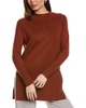 mock neck tunic sweater