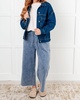 have we met oversized jacket in denim