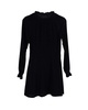 rilea velvet mini dress in navy blue polyester