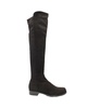 5050 over-the-knee boots in black suede