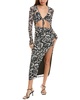azal mesh midi dress