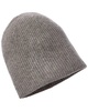 rib knit double layer cashmere hat