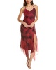 silk chiffon midi dress
