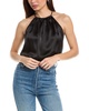 silk charmeuse halter top