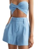 hollie linen-blend short