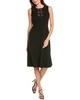 lace applique midi dress