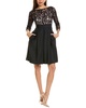 midi lace & faille dress