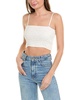 smocked linen tube top