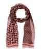 printed chiffon silk scarf