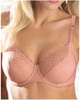 three quarter cup bra in bulles rosees