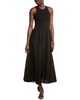 mixed media maxi dress