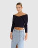 more than words collared knit top