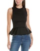 poppy peplum top