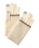 cashmere fold-over tipped cuff cashmere gloves