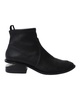 alexander wang kori cutout ankle boots in black leather