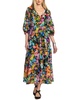 wild blooms dolman tiered dress