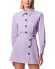 wool-blend shirtdress