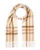 cashmere check cashmere scarf