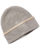 cashmere tipped cuff ribbed cashmere beanie